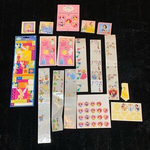 Miscellaneous Disney Princess Sticker lot and Princess Address Book